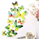 Autocollant Mural - Sticker - Motif Papillons 3D