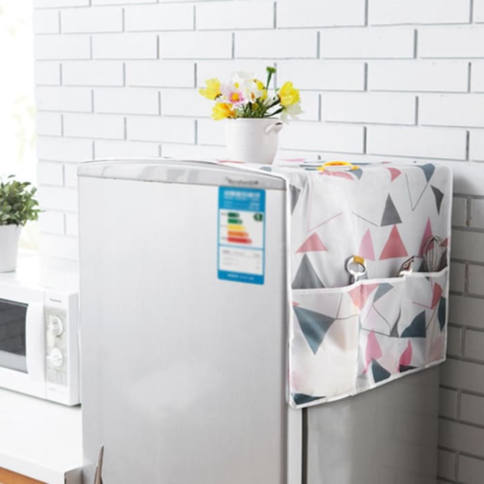 UNBOSTEN Machine à Laver Anti Poussière,Couvercle Anti-Poussière pour  Réfrigérateur,Housse de Réfrigérateur,pour Réfrigérateur et Lave-Linge,  avec Sac de Rangement-Type A