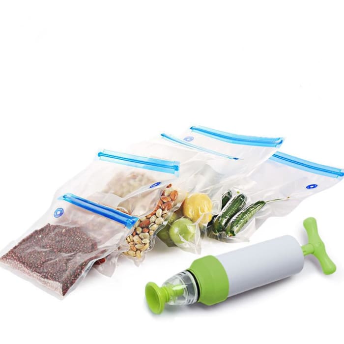 Kit de sacs sous vide alimentaires, sacs réutilisables avec pompe à vide  électrique, sac de rangement pour cuisine, restaurant (B 5 sacs x 53,3 x  55,9