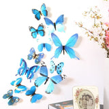 Autocollant Mural - Sticker - Motif Papillons 3D