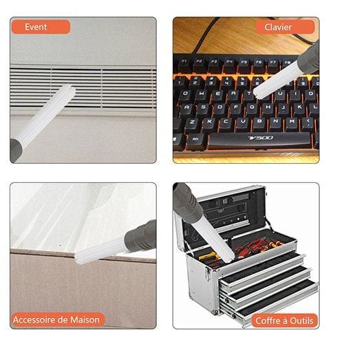 Brosse de nettoyage de clavier sans fil de casque 5 en 1 coin poussière  portable outils lacunes