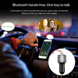 Transmetteur FM et Adaptateur Bluetooth, Chargeur USB, Kit main libre pour Voiture - Caverne Edison
